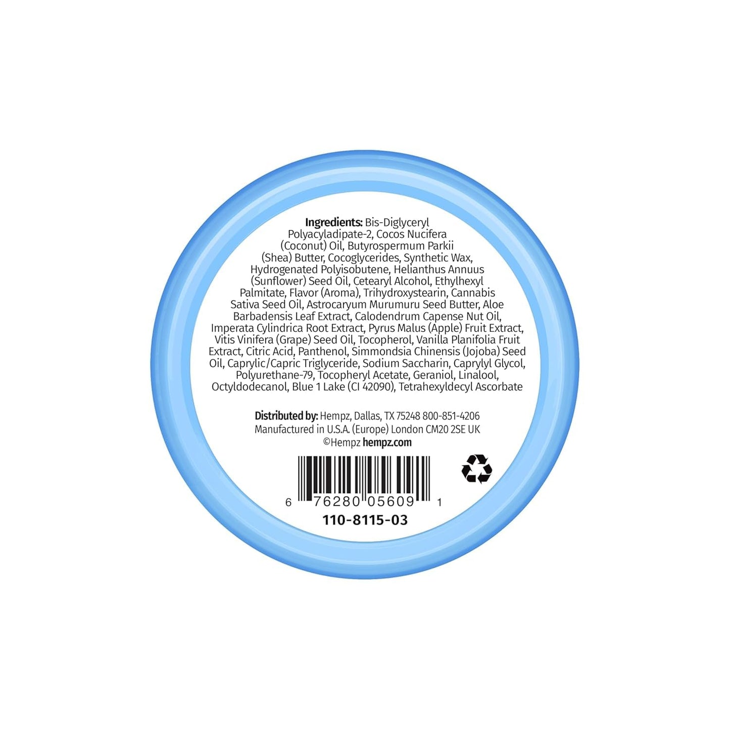 Hempz Hydrating Lip Sleeping Mask - Triple Moisture Fresh Citrus (.70 Oz.) | Overnight Hydrating Lip Balm with Triple Moisture SPF 15 Lip Balm, Ultra Hydrating Lip Care for Men or Women, .44 oz.