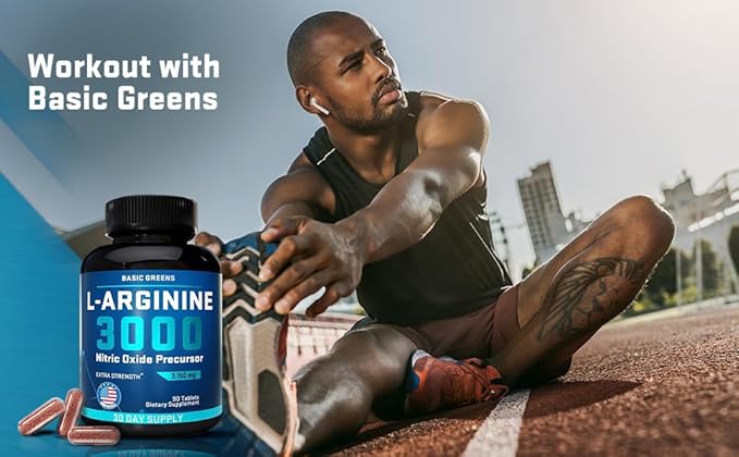 L Arginine 3,150mg (90 Capsules) - L-Arginine Supplement for Men and Women with Nitric Oxide Precursor, LArginine Supplement