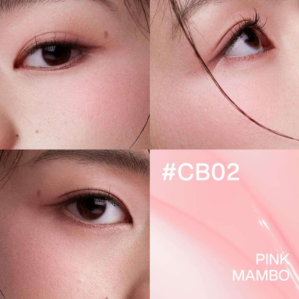 INTO YOU Cream Blush Air Cushion for Cheeks Eyes, Moisturizing, Lightweight, Dewy Finish Face Makeup, Long Wearing, Buildable, Blendable, Pigmented Liquid Blush, for All Skin Tones, Pink Mambo