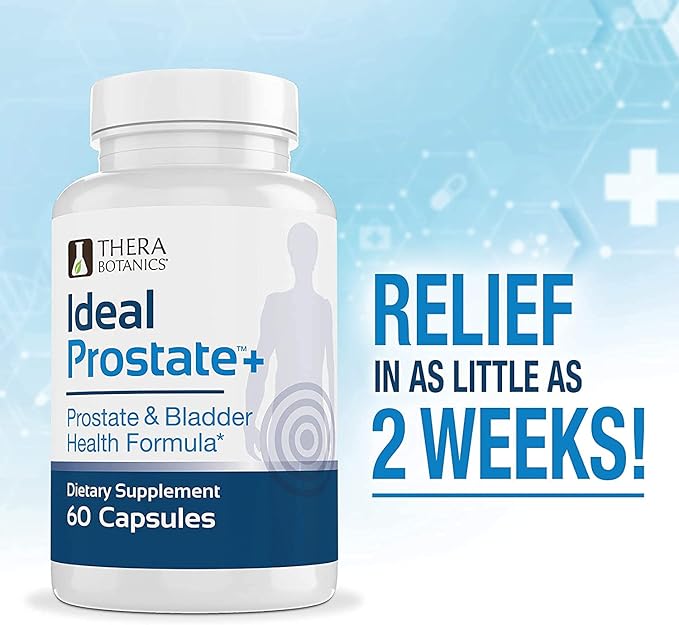 Advanced Men's Prostate Support by Ideal Prostate Plus Ultra with Reishi Mushroom, Saw Palmetto, Lycopene and More for Natural Prostate Relief* - 2 Bottles