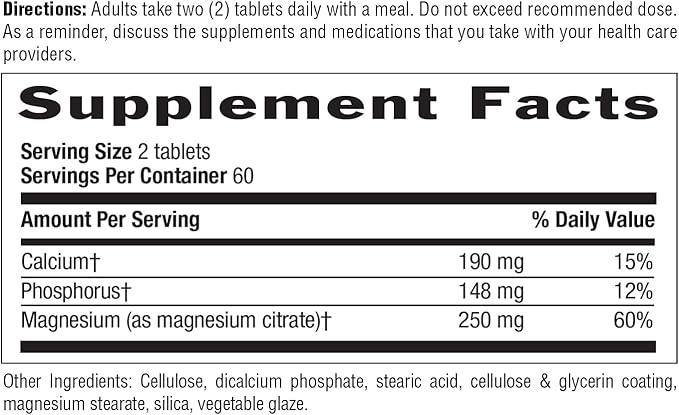 Country Life Magnesium Citrate - 120 Tablets - Supports Muscle & Nerve Function, Heart Rhythm, Healthy Immune System, Energy Production - Magnesium Citrate 250mg, Magnesium Complex Supplement