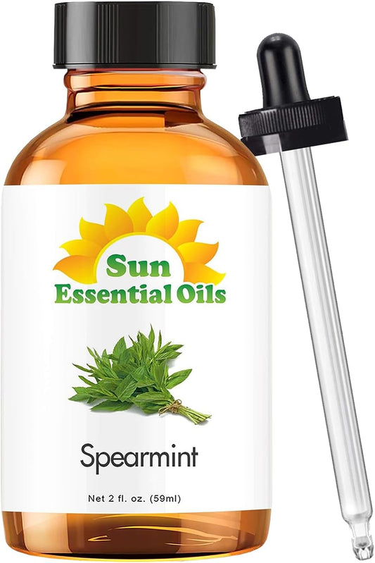 Sun Essential Oils 2oz - Spearmint Essential Oil - 2 Fluid Ounces