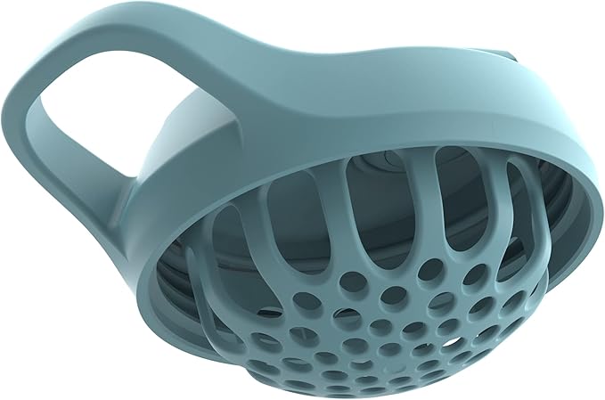 Promixx Pursuit Shaker Bottle Insulated Stainless Steel Water Bottle and Blender Cup, 18oz, Ocean Calm Blue