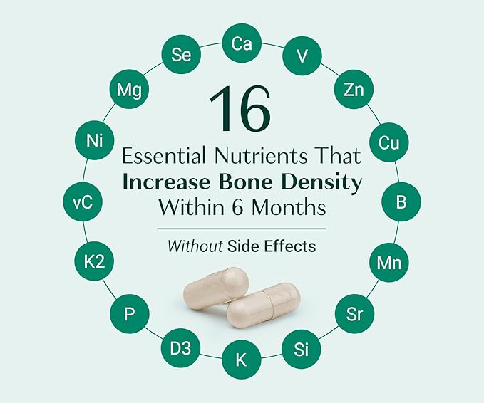 ALGAECAL Bone Builder Pack - Organic Red Algae Calcium Supplement. with 16 Essential Bone Strength Nutrients. Clinically Supported to Increase Bone Density Within 6 Months––Guaranteed! - 3 Months