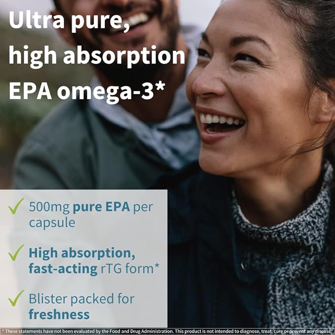 Pharmepa Restore, 1000mg Pure EPA Fish Oil, High Absorption rTG Omega-3, Triple Strength, Wild & Sustainable, Lemon Flavor, 10-Months Supply, Pack of 10