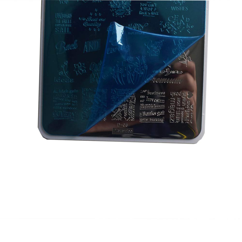 Flowers Leaf Love Nail Stamping Plate 2pcs Dreamcatcher Feather Pendant Image Stamping Template Alphabet Letter Words Creative Large Size Nail Plate Printer Star Lips Nail Stamp Stencil 14.5×9.5cm