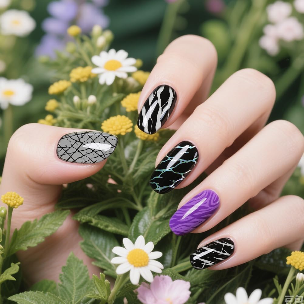 UNICRAFTALE 3Pcs Nail Stamp Plates Set Marble Striped Nail Art Stamping Template Texture Stamping Plate Image Nail Stencils Nail Art Plates with Nail Scraper for Women DIY Print Manicure Salon Design