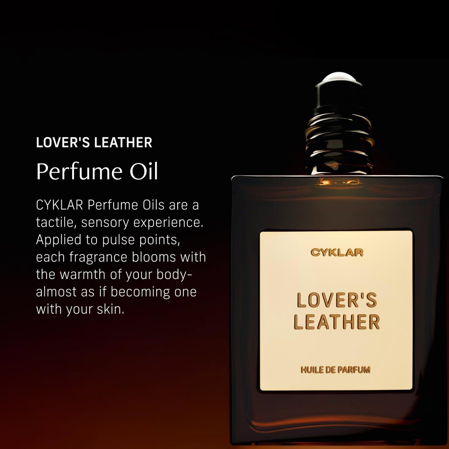 Perfume Oil Roll-On. Travel-Friendly Lover’s Leather Fragrance with Saffron, Leather, and Sandalwood. Long-Lasting Essential Oil Parfum for Women and Men. 0.5 Fl Oz Scented Rollerball Bottle