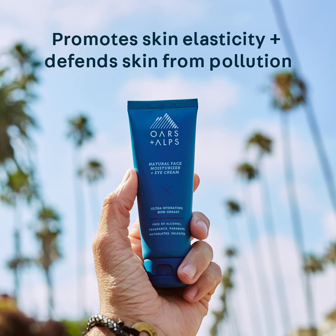 Oars + Alps Anti-Aging Face Moisturizer & Eye Cream, Hydrating Skincare with Shea Butter & Jojoba Oil, Lightweight, Non-Greasy, Vegan & Gluten Free, For Men & Women