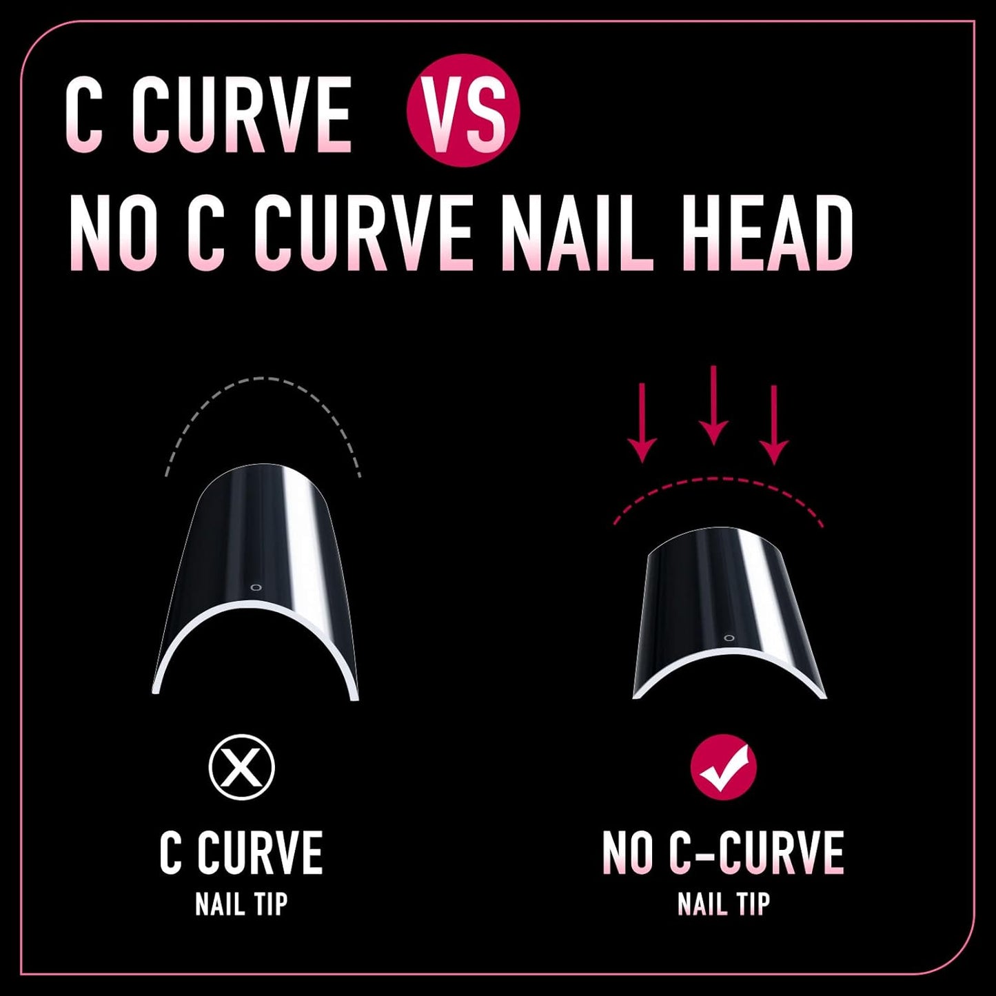 Ranrose 600PCS Clear Extra Long Nail Tips for Acrylic Nails Professional, No C Curve Gel Tips 12 Size XXXL Pre-shaped Half Cover Fake Nail for Press On Nail Extensions