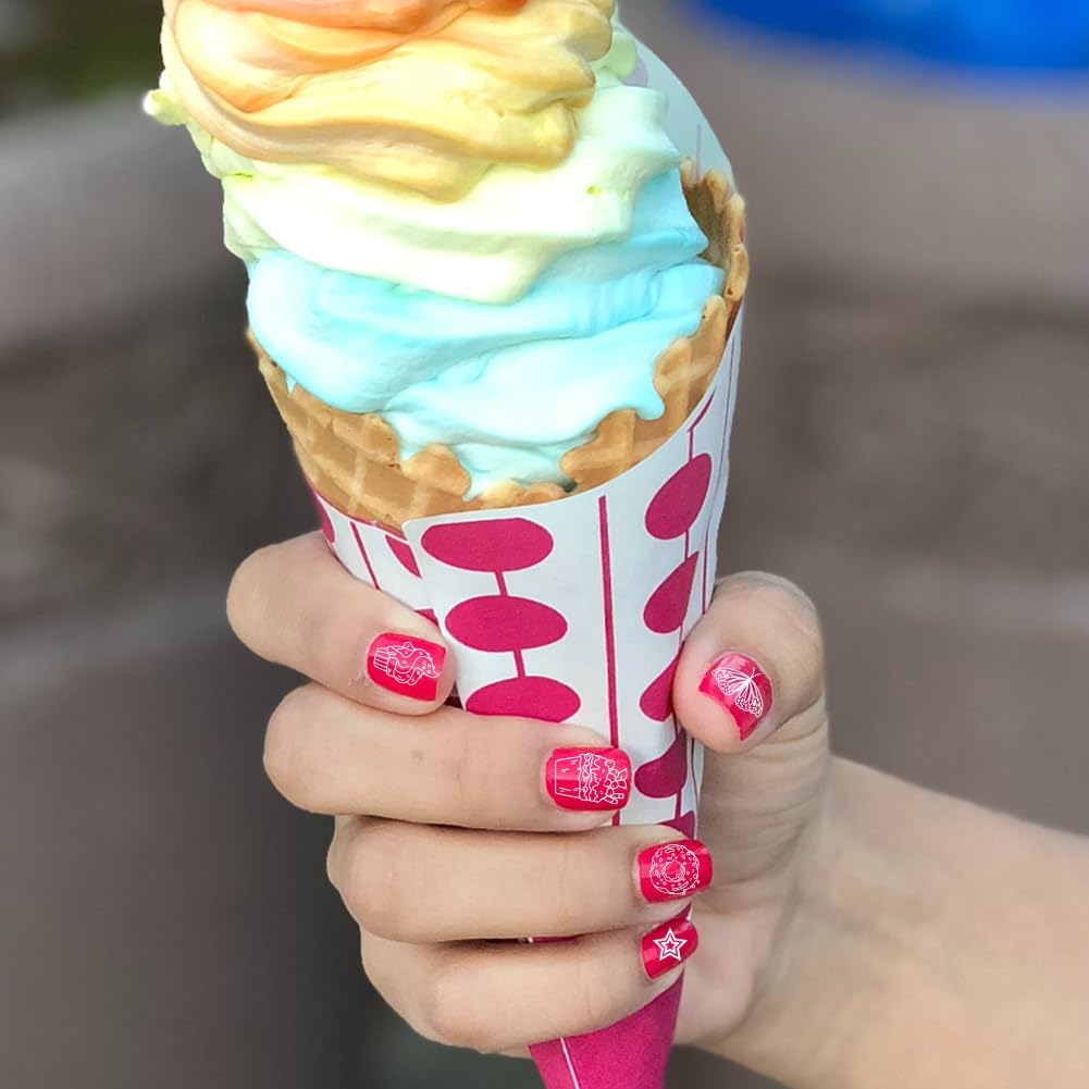 PH PandaHall 3pcs Panda Nail Stamper Food Nail Art Stamping Plate Cake Nail Printing Plate Animal Nail Stencils Print Nail Stencils Stainless Steel Nail Image Plates for Nail Design Manicure Salon