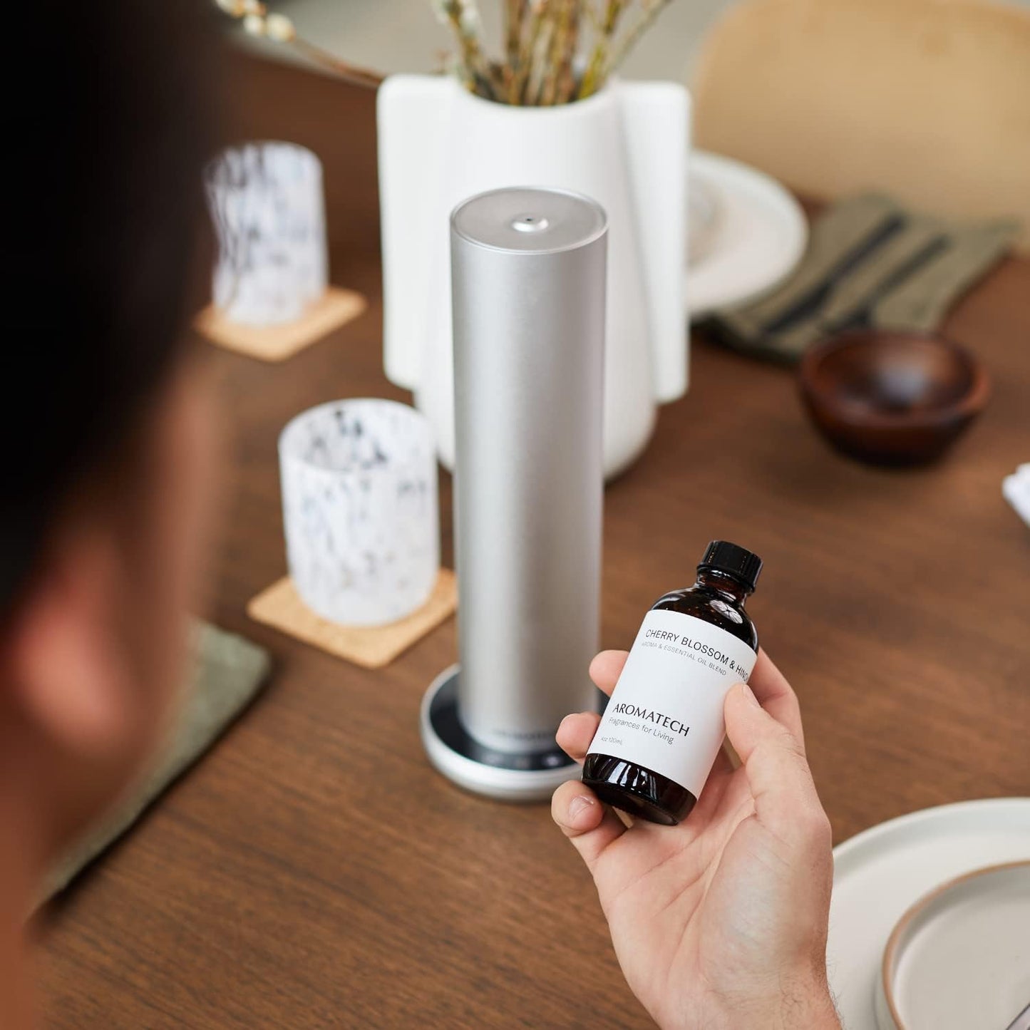 AromaTech Cherry Blossom & Hinoki Aroma Oil for Scent Diffuser - 10 Milliliter