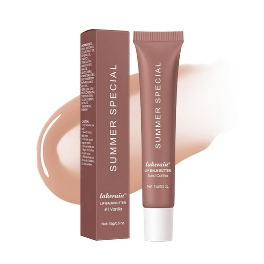 Summer Special Lip Butter Balm - Ultra-Hydrating, Nourishing Lip Care with Natural Ingredients, Shea Butter & Olive Butter, Soothes & Softens Dry Lips (#3 lced Coffee, 0.5 Fl Oz (Pack of 1))