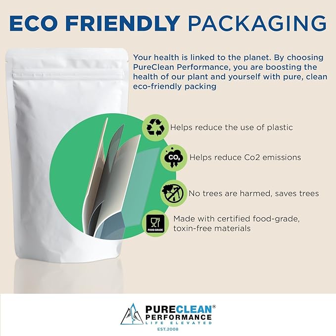 PureClean Protein 25G Organic Grass Fed Beef Bone Broth Protein from Swedish Cattle - Paleo, Keto-Friendly, Gluten-Free, Sugar-Free, Dairy-Free - Enhanced with Collagen Peptides - (4 Bags Unflavored)