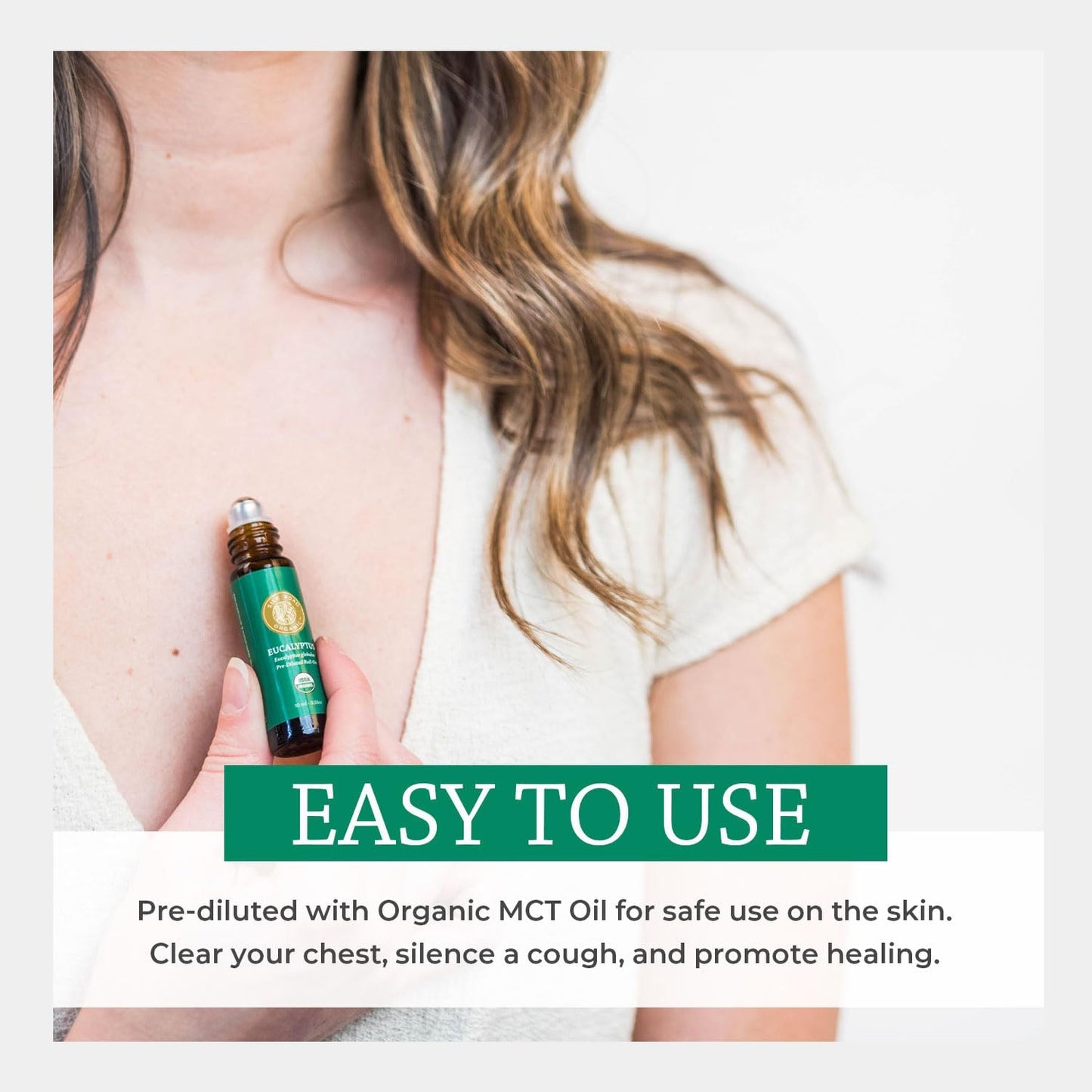 Silk Road Organic Eucalyptus Essential Oil Roll On, 100% Pure USDA Certified - Respiratory Health, Colds, Cough, Sinus & Allergy Congestion - 10 ml Roller - Always Pure, Always Organic