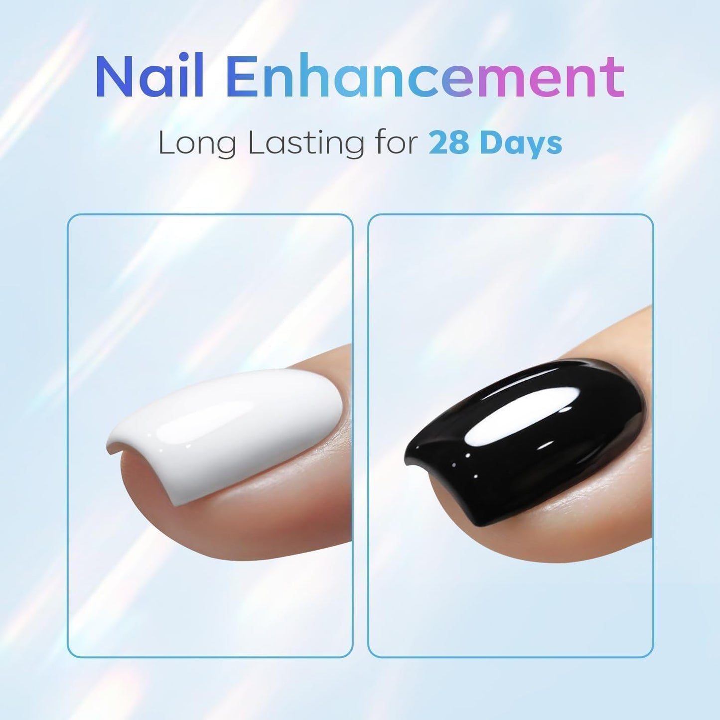 modelones Gel Top Coat, 15ml No Wipe Gel Nail Polish High Gloss Top Coat Shiny Long Lasting Clear Top for Acrylic Nails, Need U V/LED Lamp for Home DIY Gift and Summer Nail Salon