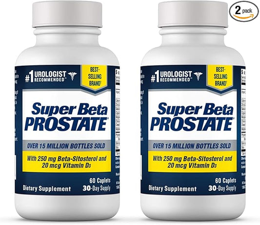 Support Supplement for Men's Health - Reduce Bathroom, Promote Sleep, Better Bladder Emptying & Healthy Prostate, Beta Sitosterol (120ct, 2 Bottle)
