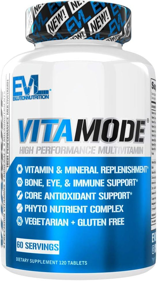 EVL Advanced Daily Multivitamin for Men - Men's Multivitamin with Essential Minerals Phytonutrient Complex and VitaMode Active Mens Vitamins for Energy with Lycopene for Muscle Bone and Immune Support