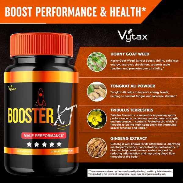 (2 Pack) Booster XT for Men, Booster XT Capsules, Premium Formula Vitamin Supplement Support Energy Peak Performance, Multivitamin Pastillas Capsulas BoosterXT Boost XL (120 Capsules)