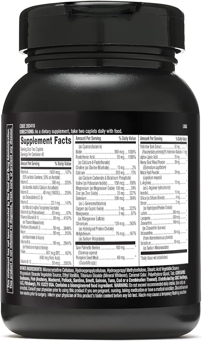 GNC Mega Men Prostate and Virility | Supports Optimal Sexual Health and Prostate Health | 90 Caplets