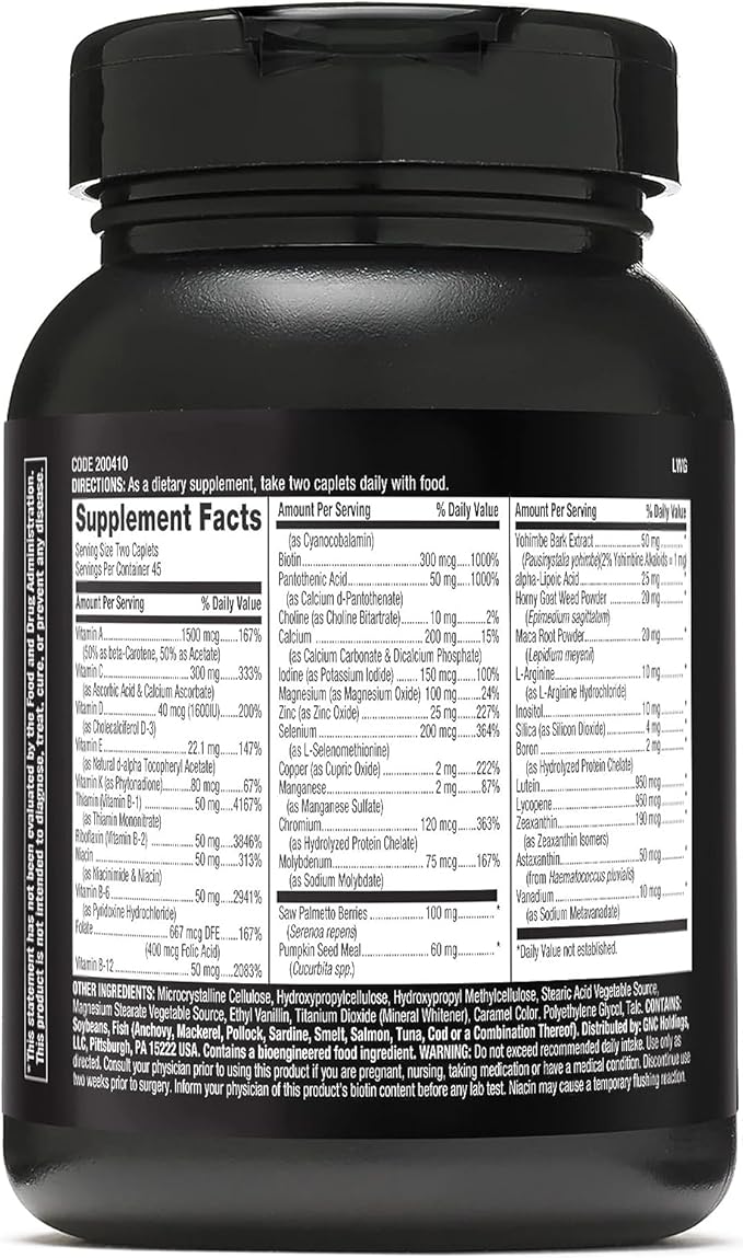 GNC Mega Men Prostate and Virility | Supports Optimal Sexual Health and Prostate Health | 90 Caplets