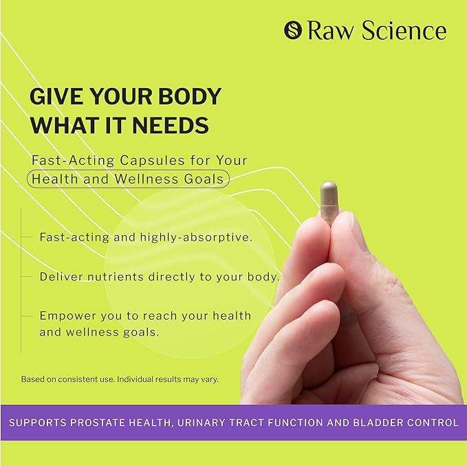 Prostate Supplement for Mens Health - Lycopene, Saw Palmetto for Men, DHT Blocker - Urinary Tract, Overactive Bladder Support & Prostate Health Supplements: Pygeum, Pumpkin Seed Extract - 60 capsules