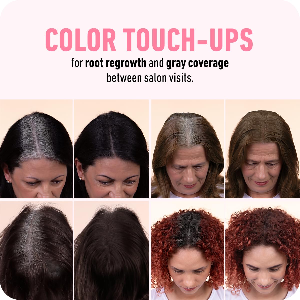 BOLDIFY Hairline Powder - Root Touch Up Hair Color for Gray Coverage - Bald Spot Concealing Hair Powder for Women & Men - 48-Hour Stain-Proof - Gray