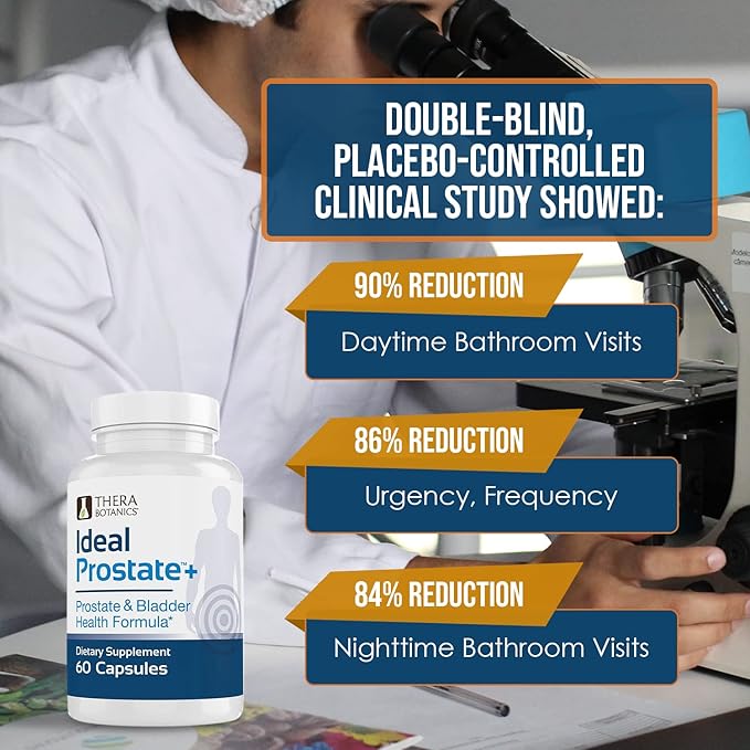 Advanced Men's Prostate Support by Ideal Prostate Plus with Saw Palmetto, Lycopene and More for Natural Prostate Relief*