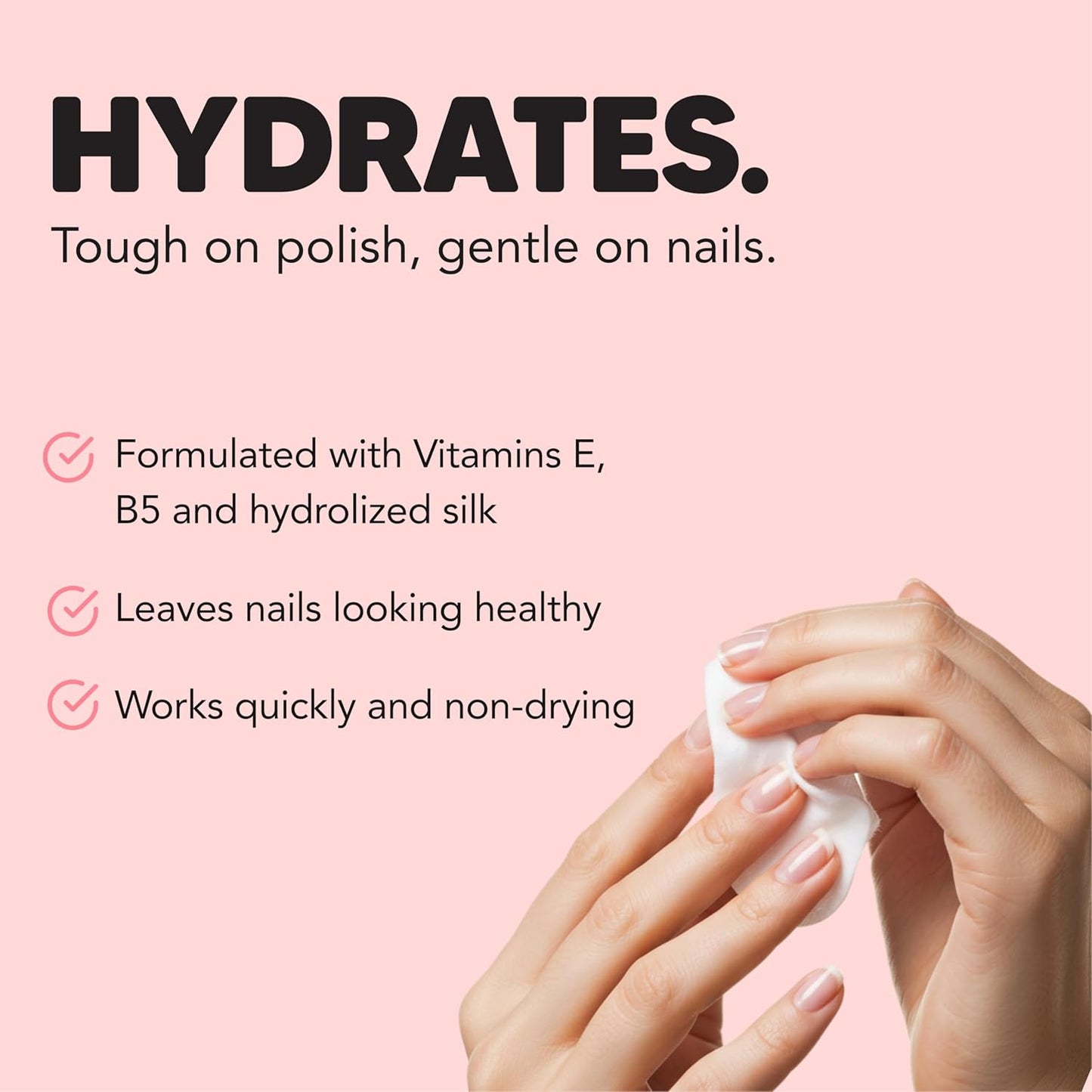 Onyx Professional 3-in-1 Strengthening Nail Polish Remover with 7 inch Nail File, 16 fl oz - Removes Nail Polish, Hydrates, Strengthens Nails | Infused with Grapeseed Oil, Cacay Oil, Cactus Seed Oil