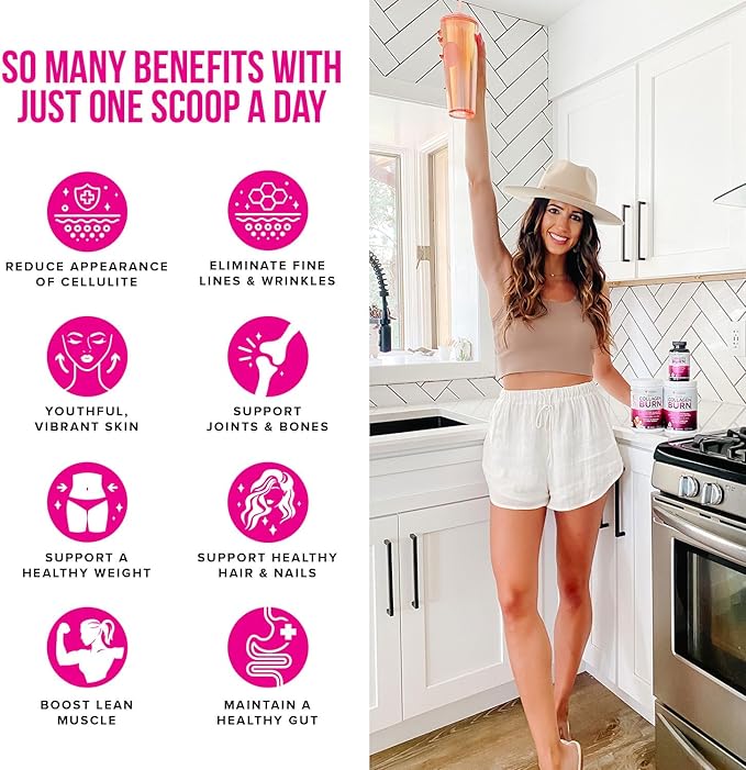 Vitauthority Collagen Peptides Powder Weight Loss | Collagen Supplements Hydrolyzed Beauty Complex | Multi Collagen for Women, Hair Skin Nails | Fat Burning Support | Chocolate Flavored 25 Servings