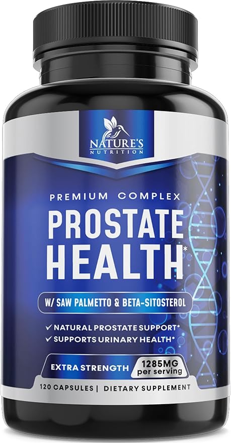 Prostate Men Supplement - Support Complex Formula with Saw Palmetto, Beta Sitosterol, Stinging Nettle, Pygeum, Pumpkin Seed, Zinc, Vitamin B6 E - Supports Prostate & Urinary Health - 120 Capsules