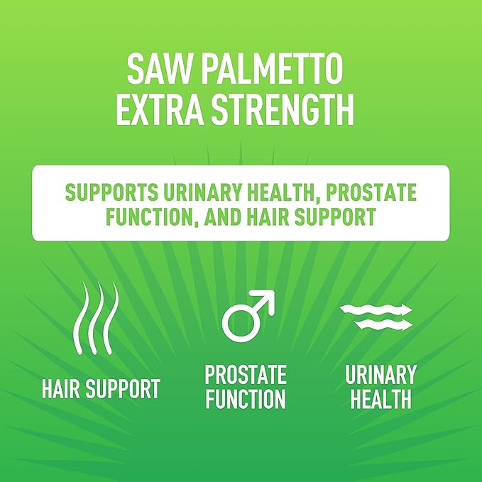 Vela Saw Palmetto Extra Strength High Absorption Supplement Capsules - No Bad Smell - 1 Capsule x Day - 600 mg