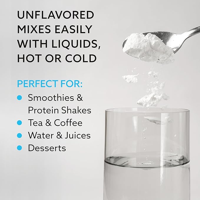 Collagen Peptides Powder - Hydrolyzed Type 1 & 3 Collagen for Hair, Skin, Nails & Joints - Unflavored Multi Collagen Protein - Grass-Fed, Keto & Paleo Friendly Collagen for Women & Men - 41 Servings