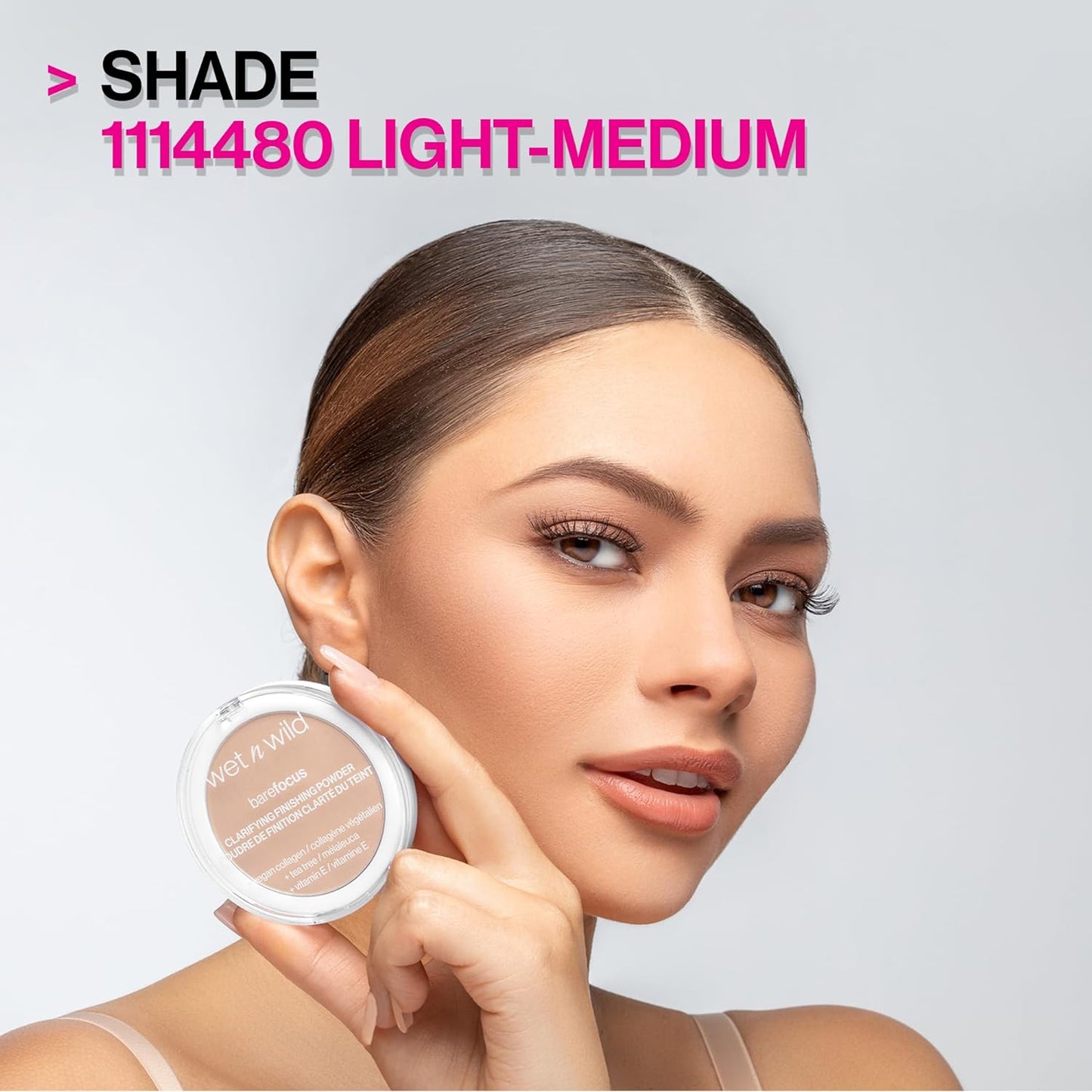 wet n wild Bare Focus Clarifying Finishing Powder | Matte | Pressed Setting Powder Light-Medium (Pack of 2)