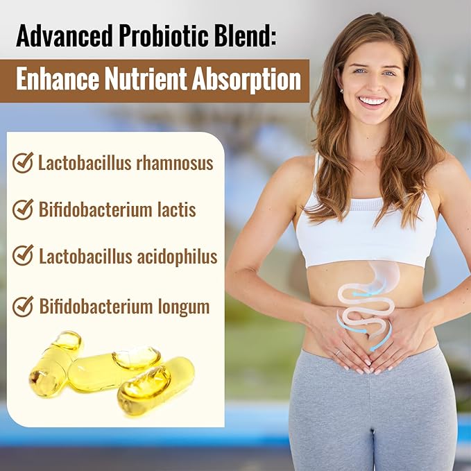 19-IN-1 Hyaluronic Acid Capsules - Hylunaric Acid 1200 mg, with Collagen Peptides, Vitamin C, Phytoceramides - Hyaluronic Acid Supplement for Skin, Eyes, Bones, Gastrointestinal (1 Pack)