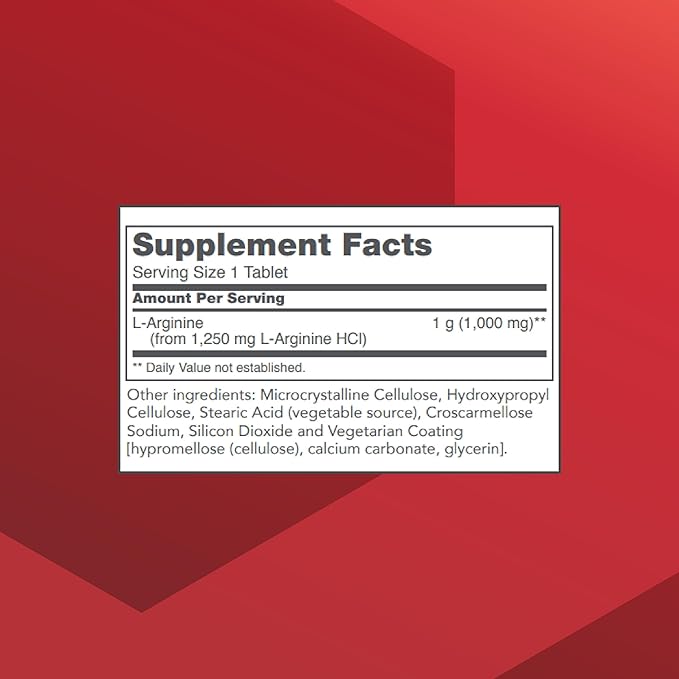 Protocol L-Arginine 1,000mg - Amino Acid - Urea Detox - Protein Protection - 120 Veg Caps