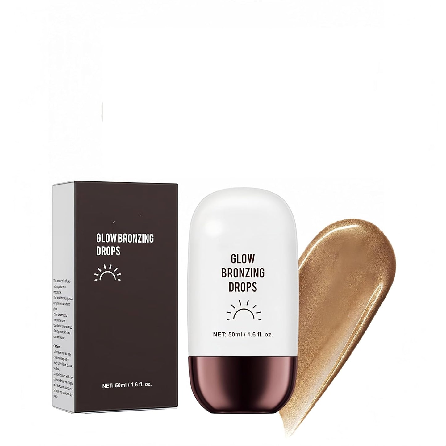 Liquid Highlighter 4 Colors Shimmer Glow Finish Face Highlighter Lightweight Waterproof Long Lasting Face Illuminator Highlight Illuminator for Face Cheek Eyes (Color 02)