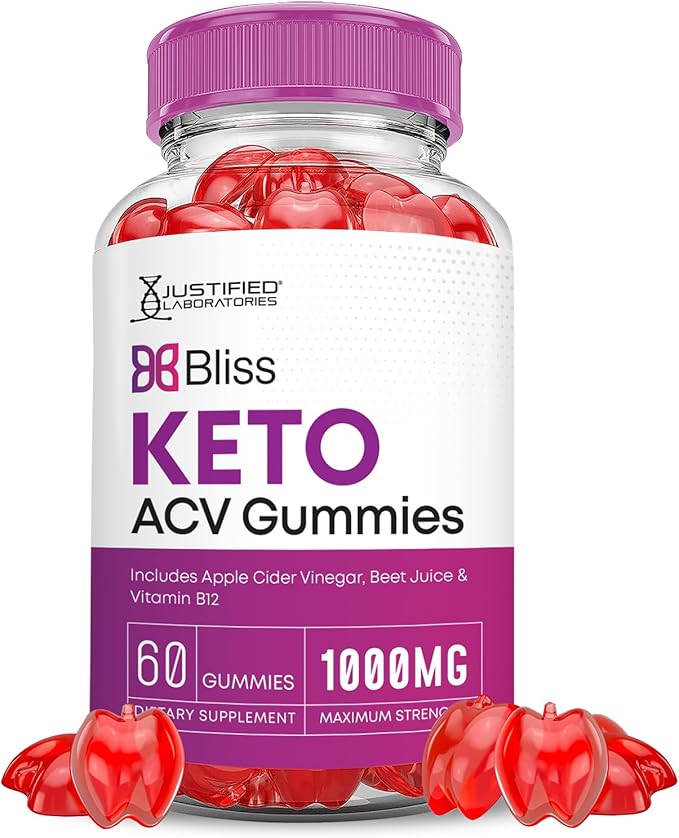 (10 Pack) Bliss Keto ACV Gummies Advanced Formula 1000MG X 10 Bliss Keto Gummies Apple Cider Vinegar Boost Formulated with Pomegranate Beet Juice Powder B12 Vegan Non GMO 600 Gummys