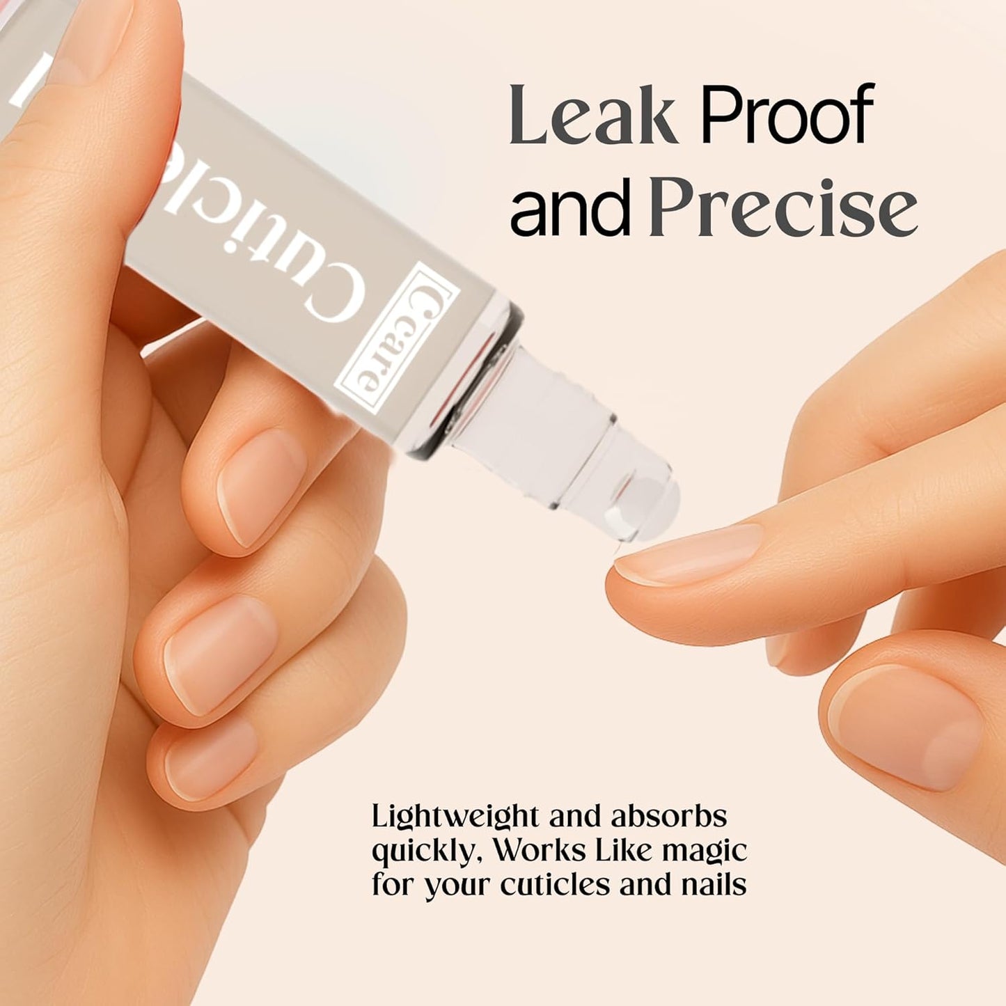 C CARE Fragrance Free Roll-On Cuticle Oil | Natural Revitalizing Hydrating Nail Oil | Repaires Cuticles Overnight | For Damaged Skin And Thin Nails | Paraben Cruelty Free Formula | 10ml