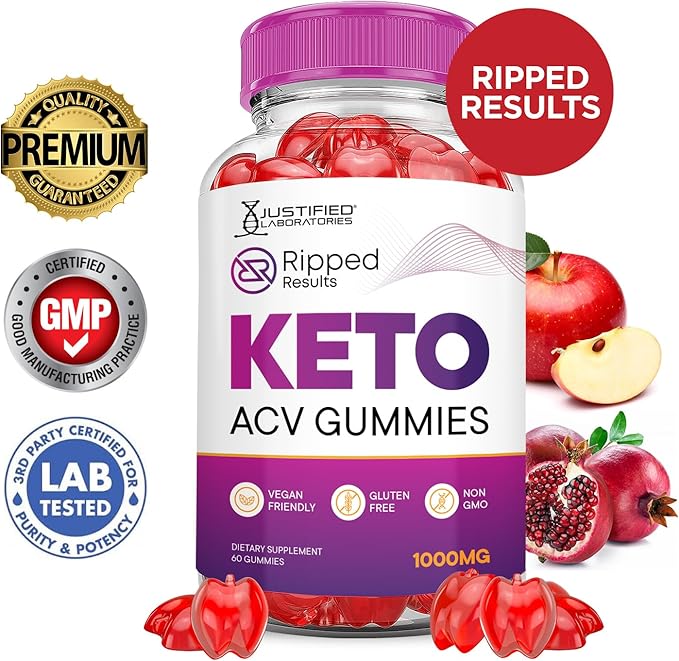 (10 Pack) Ripped Results Keto ACV Gummies Advanced Formula 1000MG Ripped Results Keto Gummies Apple Cider Vinegar Formulated with Pomegranate Beet Juice Powder B12 Vegan Non GMO 600 Gummys
