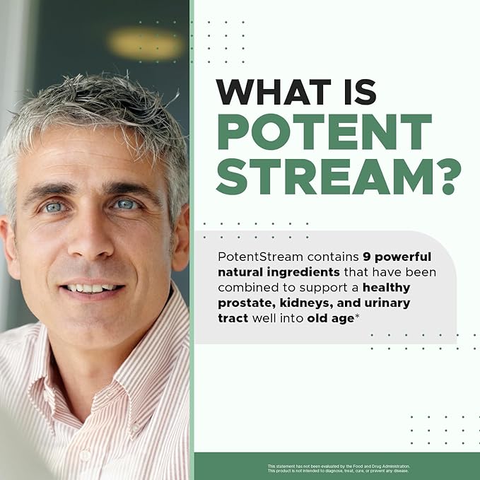 Nature's NutriWave Potent Stream Drops - Original Formula, Natural Prostate Supplements for men, bladder control supplements with Saw Palmetto - Reduce Bathroom Trips, Urinary Support - 3 Month Supply