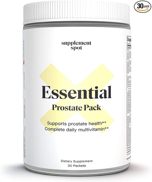 Essential Prostate Health Pack - Prostate Supplements for Men w/Saw Palmetto, Vitamins, Minerals - Daily Multivitamin for Men to Support Prostate, Overall Health - Dietary Supplement, 30 Packets