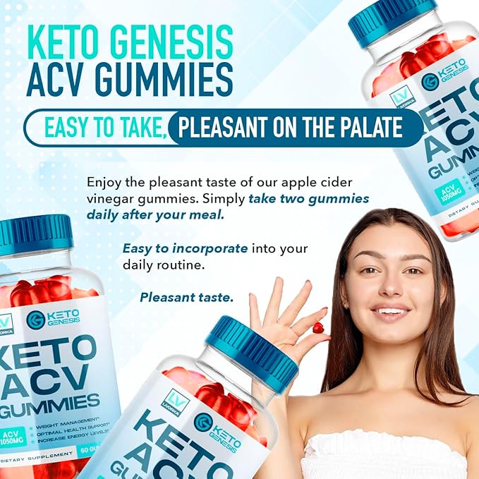 (2 Pack) Keto Genesis Keto ACV Gummies Advanced Weight Loss, Genesis Keto, Ketogenesis Keto+ACV Gummies, Keto Genesis, Keto Genesis Gummies, Ketogenesis Keto Plus ACV Gummy Supplement 1050mg, 2 Months