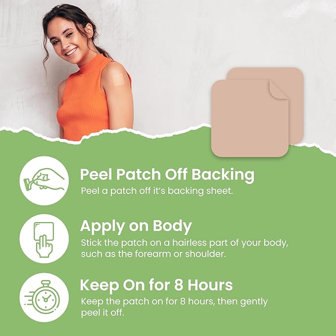 Zinc Patches (Pack of 60) - 100% Natural Patch for Women and Men - Immune & Body Support - Enhanced Formula