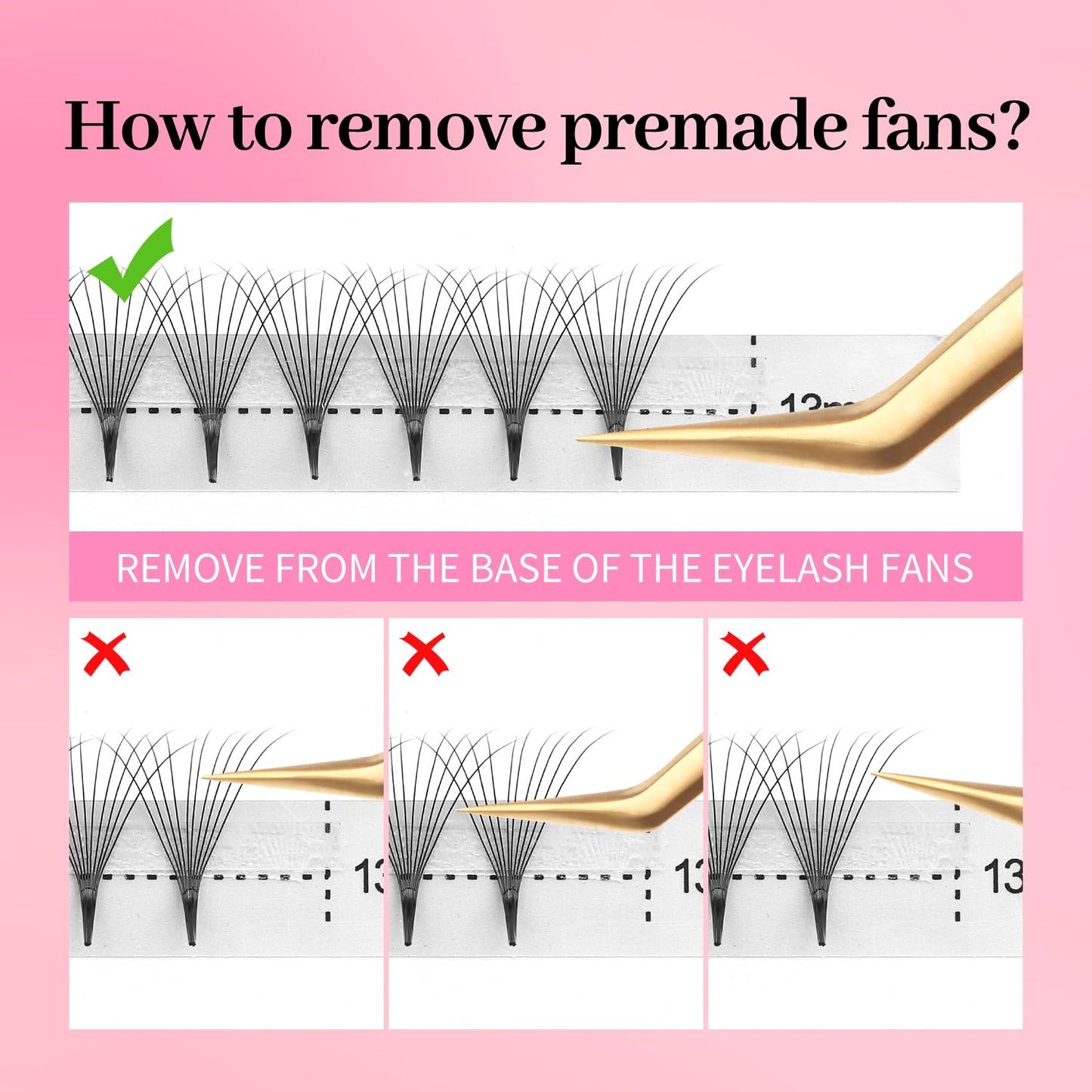 Premade Fans Eyelash Extensions 16D Volume Lash Extensions 0.03 Thickness Eyelash Extension C Curl Premade Lash Fans Mix 9-16mm Fluffy Soft Handmade Lash Fan(16D-0.03-C,9-16mm)