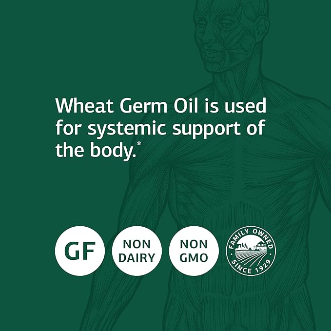 Standard Process Wheat Germ Oil - Whole Food Exercise, Antioxidant and Immune Support with Wheat Germ Oil - 60 Softgels