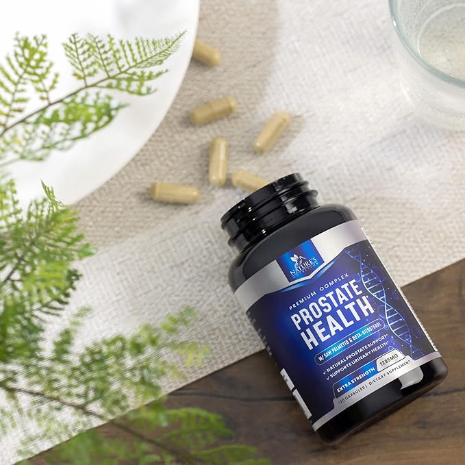 Prostate Men Supplement - Support Complex Formula with Saw Palmetto, Beta Sitosterol, Stinging Nettle, Pygeum, Pumpkin Seed, Zinc, Vitamin B6 E - Supports Prostate & Urinary Health - 120 Capsules