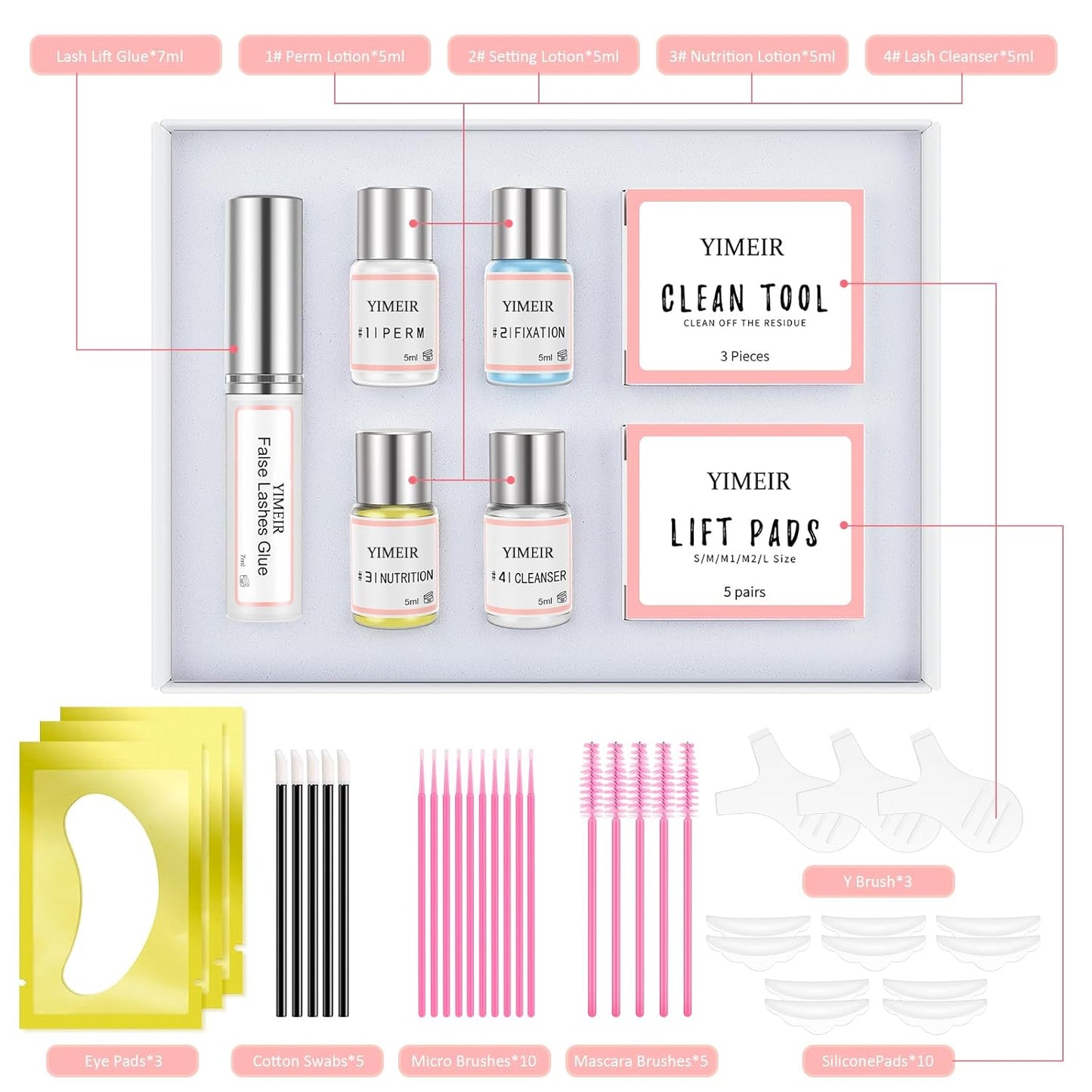 Lash Lift Kit Eyelash Perm Kit,Premium Home Lash Lifting Kit with Whole Tools,Lash Lifts,Lash Curling,Suitable for Salon(Upgraded Version)