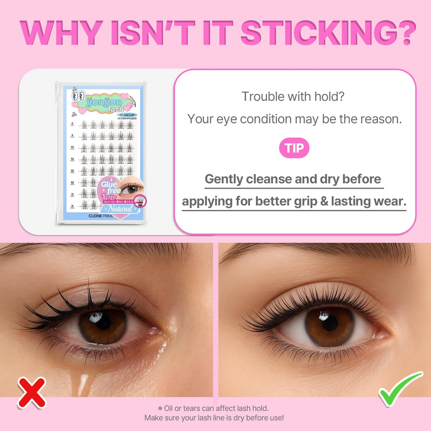 Korean Self Adhesive Lash Clusters Classic Look No Glue Press On Pre Bond Lash Clusters Fluffy Self Adhesive False Eyelashes No Glue Needed Reusable Wispy Eyelash Extensions