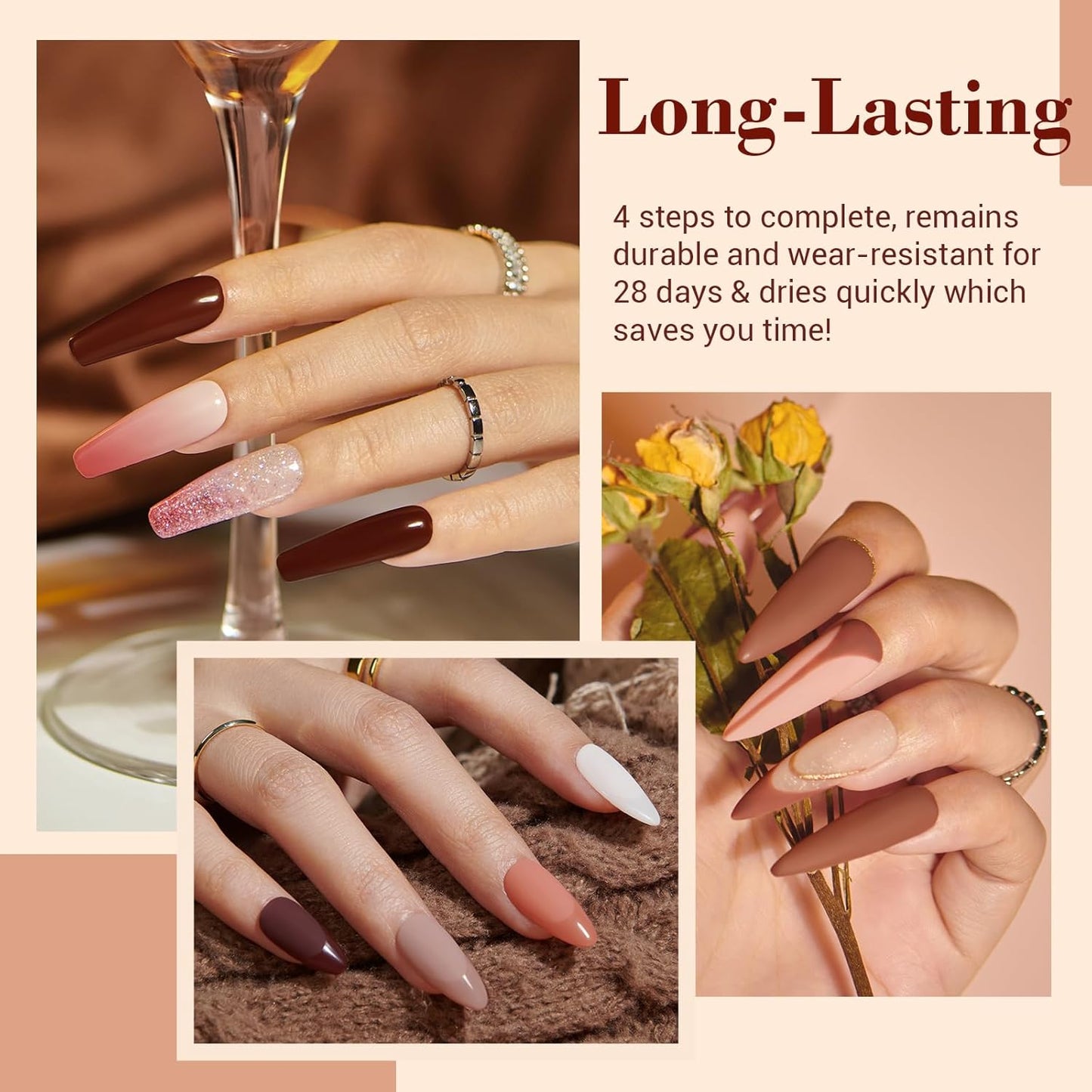 AZUREBEAUTY 29 Pcs Dip Powder Nail Kit Starter, 20 Colors Summer Pastel Pink Red Orange Glitter Acrylic Dipping Powder Liquid Set with Base&Top Coat Activator French Nail Art Manicure DIY Salon Gifts